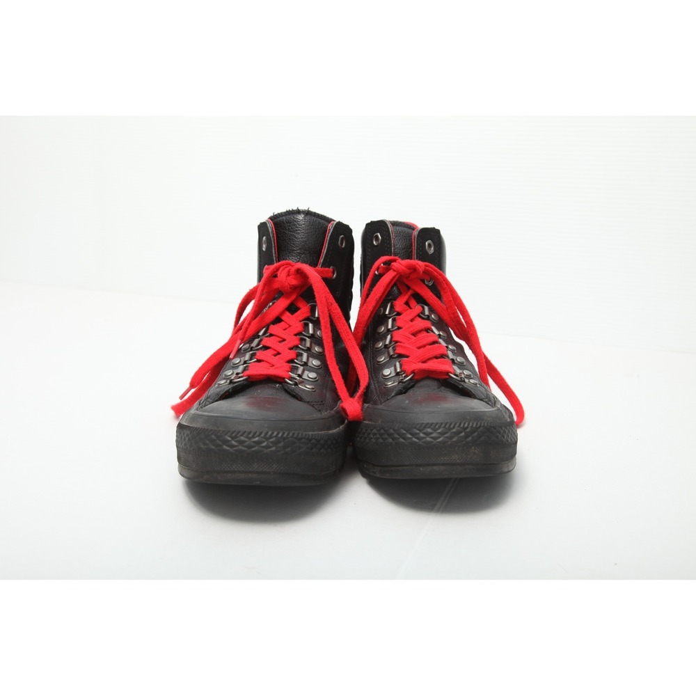 Converse Chuck Taylor Street Hiker Black Leather Red Laces High Top Boots Men 11 - Picture 3 of 13